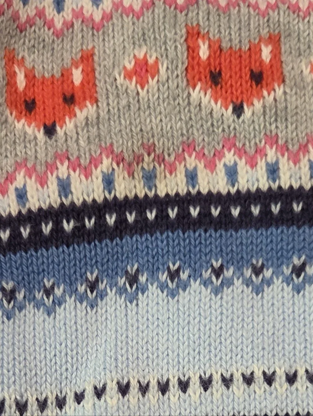 Gymboree EUC 18-24 Months Fox Fair Isle Sweater Dress